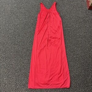 True Vintage Slip Dress 1970s Made In Usa Lace Silk Red Small Rare Sleepwear